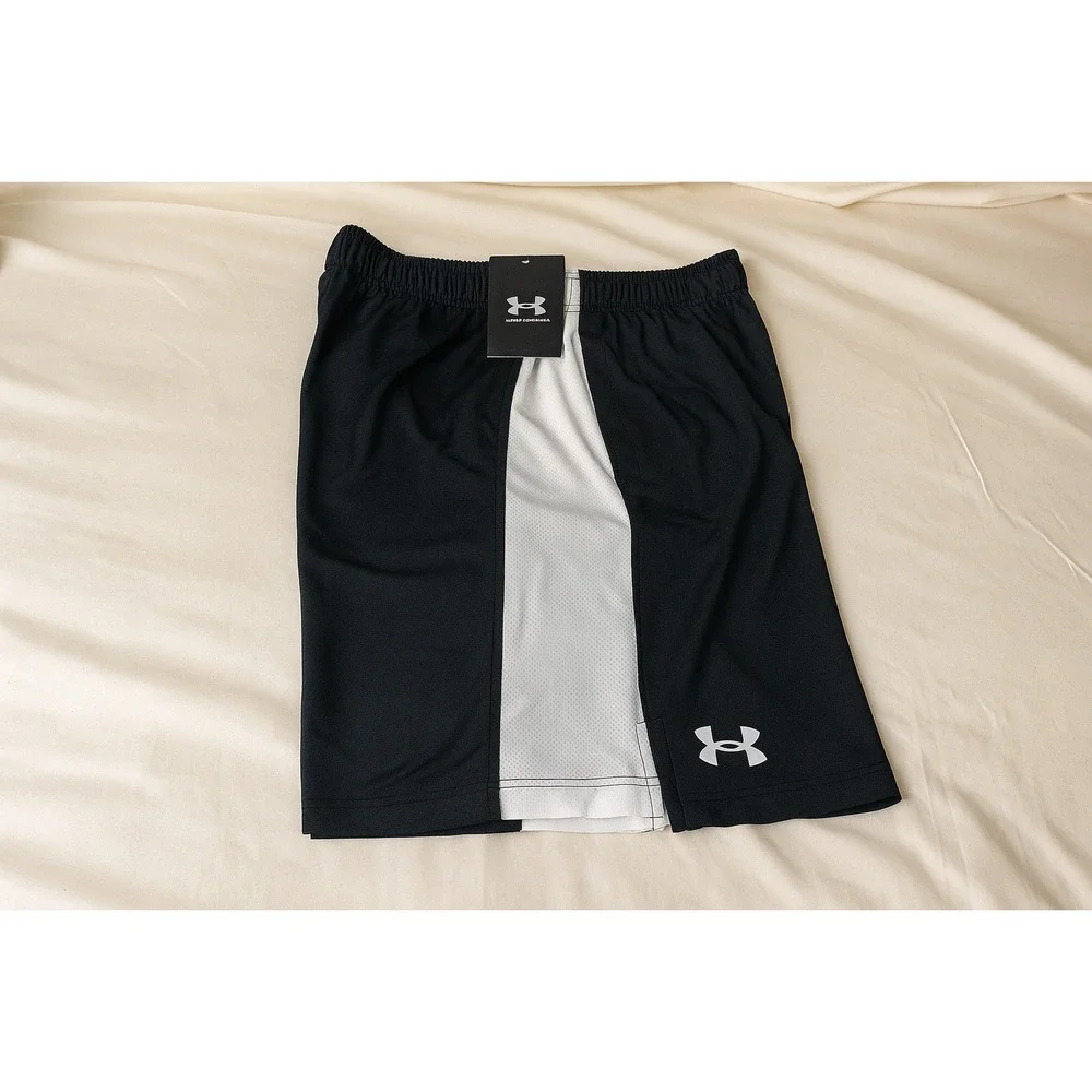 Under Armour‎ Men's Black White Athletic Shorts S/P CH